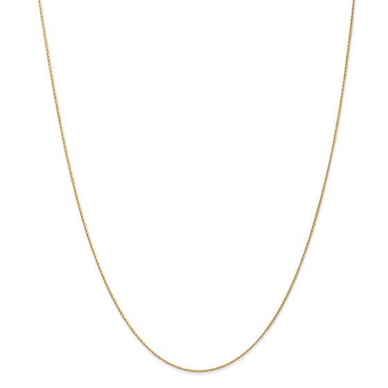 14k Gold .7 mm Baby Parisian Wheat Chain Necklace - 18 in. 14k Gold .7 mm Baby Parisian Wheat Chain Necklace - 18 in.